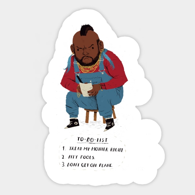 Mr T to do Sticker by Louisros